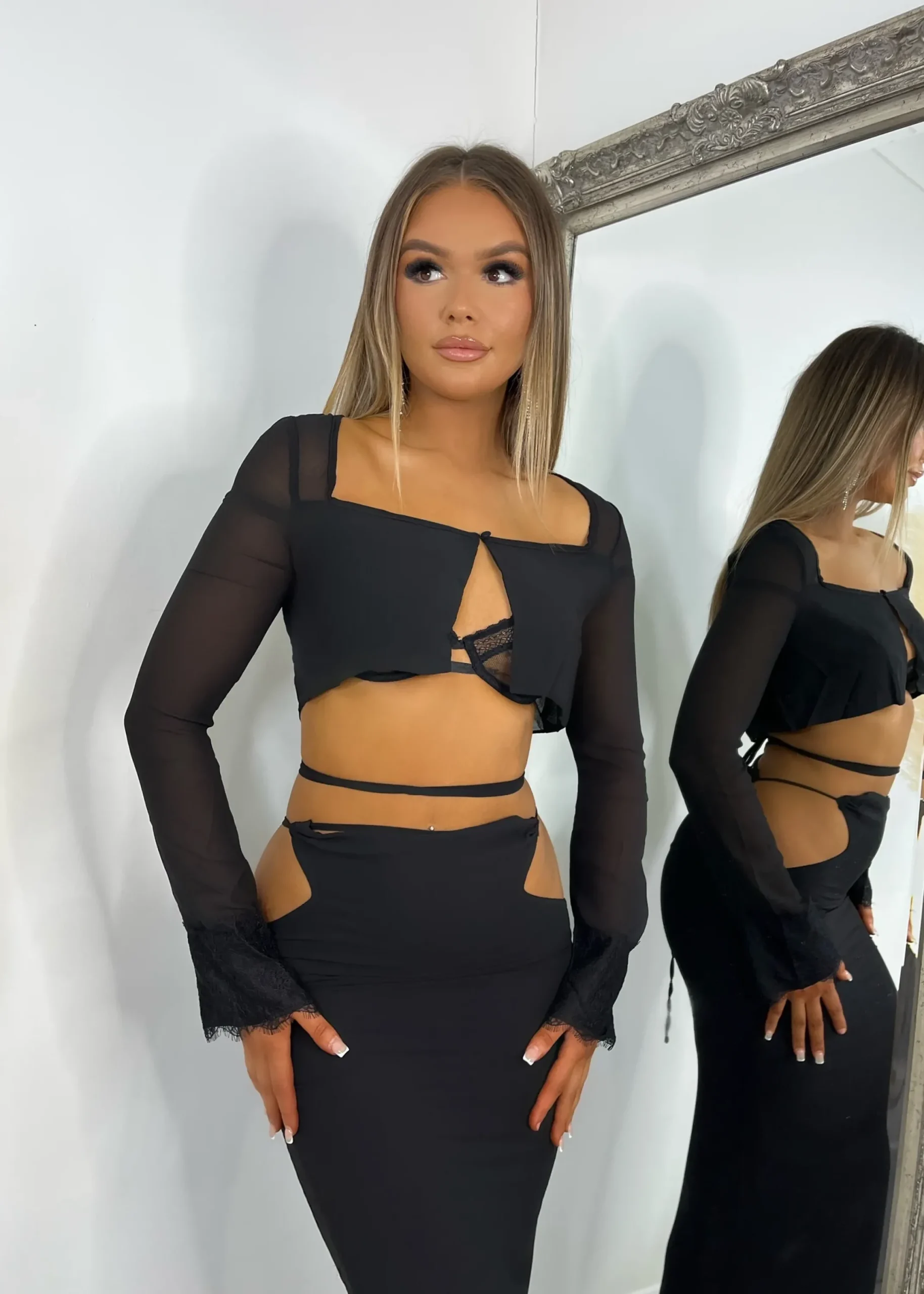 Women DressMeZee Co-Ords|Dakota Two Piece - Black