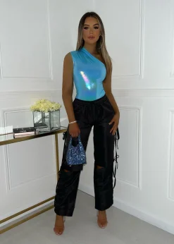 Women DressMeZee Tops / Bodysuits|Iconic Bodysuit - Blue