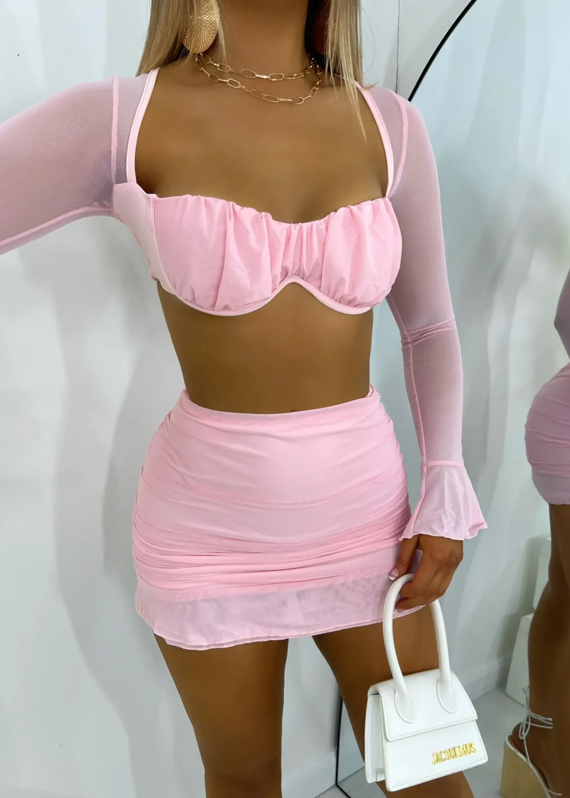 Women DressMeZee Co-Ords|No Effort Two Piece - Pink