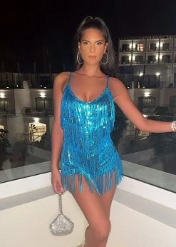 Women DressMeZee Rompers & Jumpsuits|Shake It Off Playsuit - Blue
